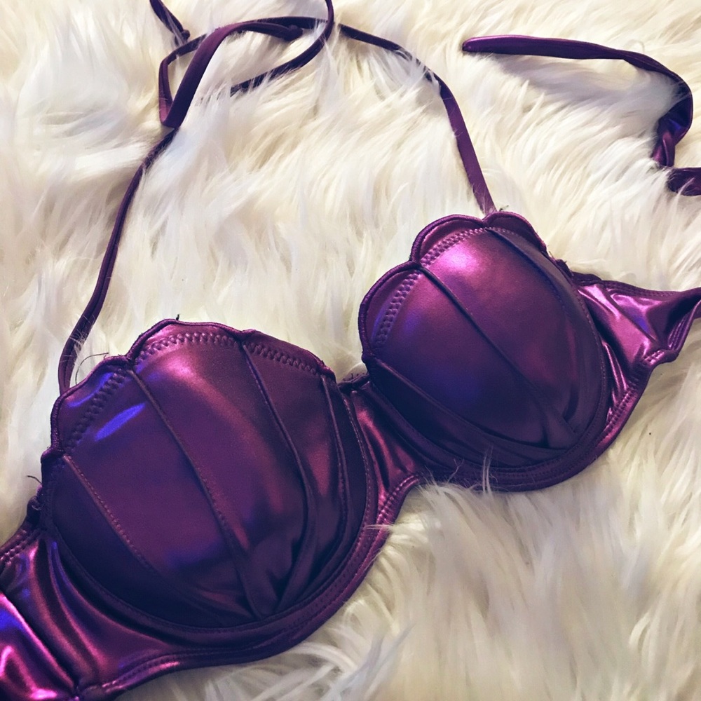 Ariel shell bikini top seashell Disney mermaid M